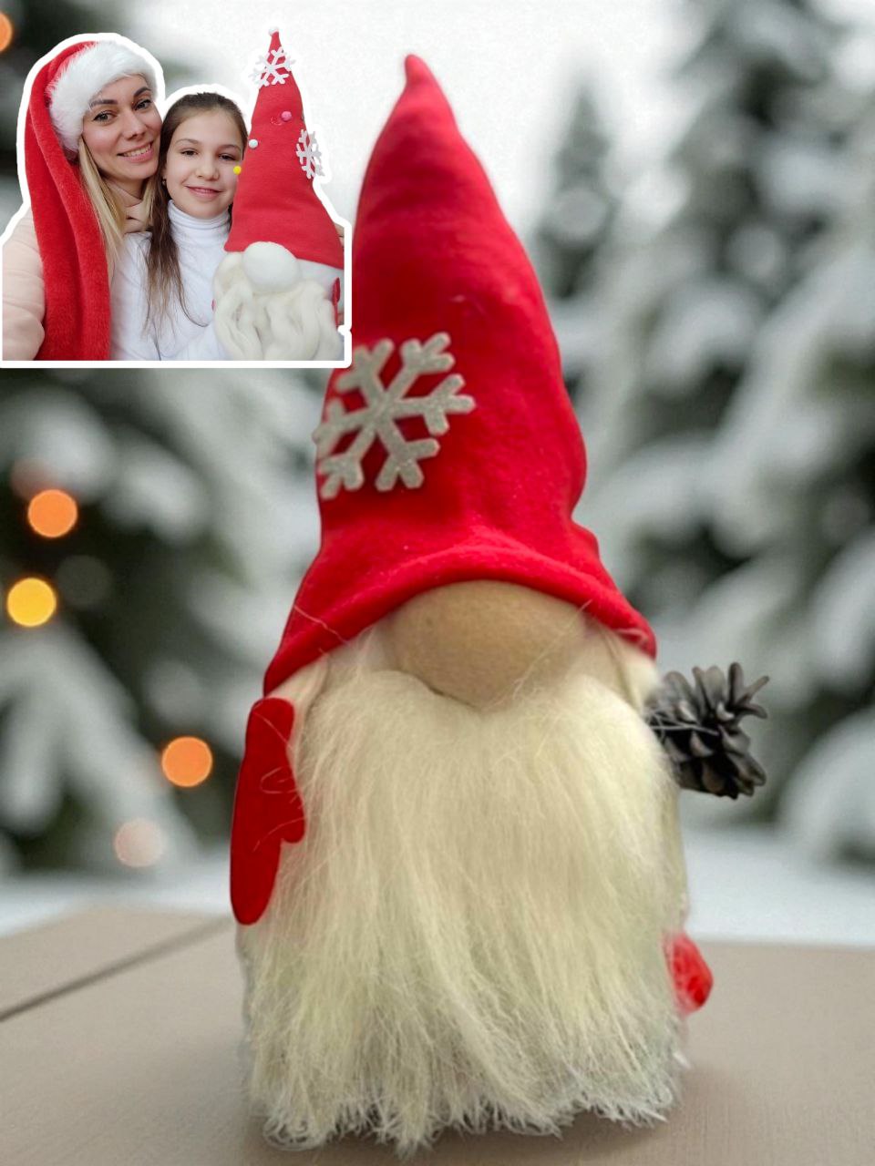 Скандинавський гном ручної роботи, створений на творчому майстер-класі від «Творчої Мозаїки».