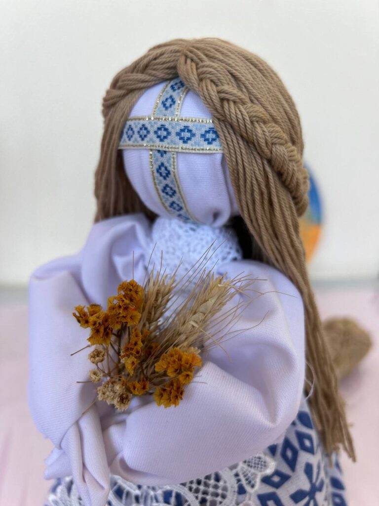 Зачіска ляльки мотанки