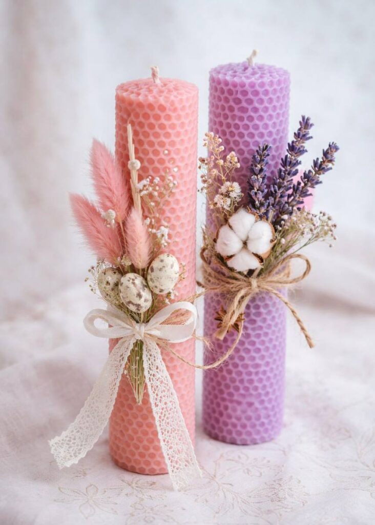 Свічки з вощини, зроблені на майстер-класі від Творчої мозаїки, майстер класи для дорослих