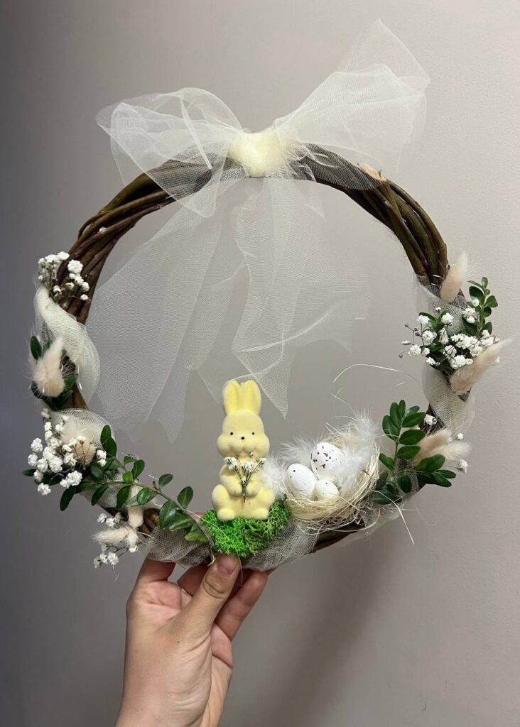 майстер класи до великодня, великодні майстер- класи, вінок пасхальний, майстер клас до пасхи
