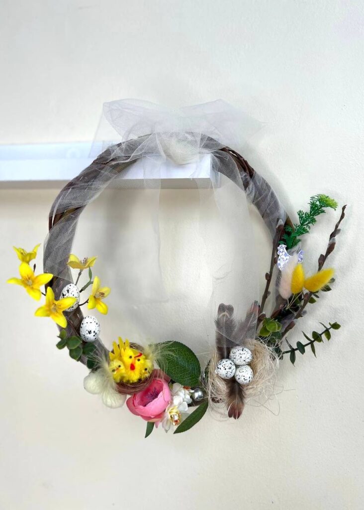 Віночок для дітей пасхальний,майстер-клас до великодня, майстер клас пасхальний для дітей, пасхальний віночок